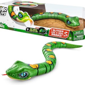 Robo Alive ZURU Serpiente Escurridiza Serie 3 Verde